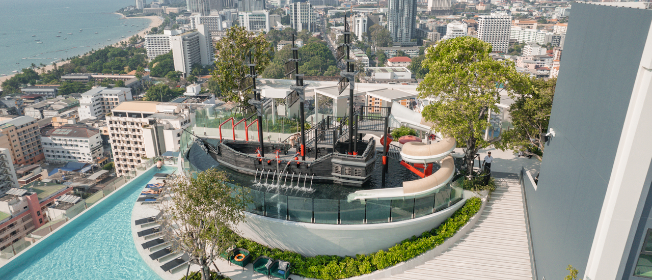 cover Somerset Pattaya ที่พักเปิดใหม่พร้อมสวนน้ำลอยฟ้า