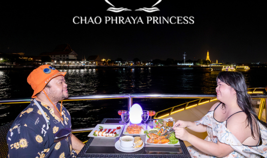 cover บุฟเฟ่ต์ล่องเรือเจ้าพระยา Chao Phraya Princess 🚢🦐🍣🧁🌉