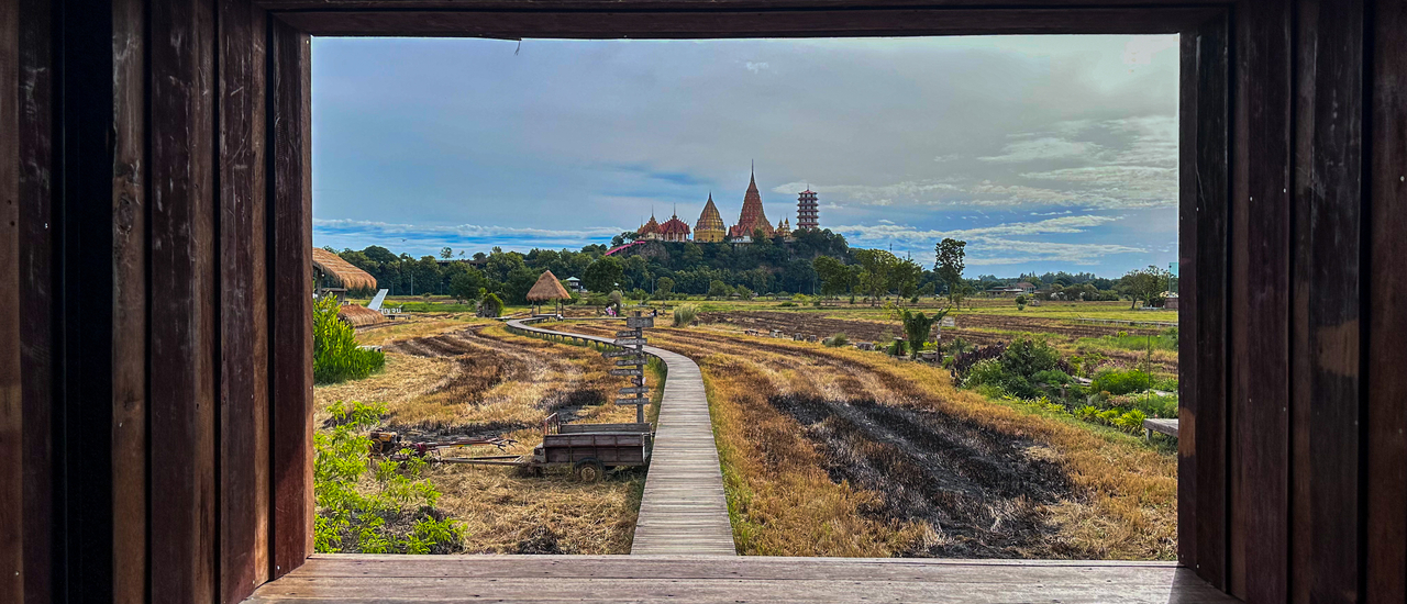 cover มีนา คาเฟ่ ดื่มกาแฟ แลวิว นั่งชิว ดูวัดถ้ำเสือ