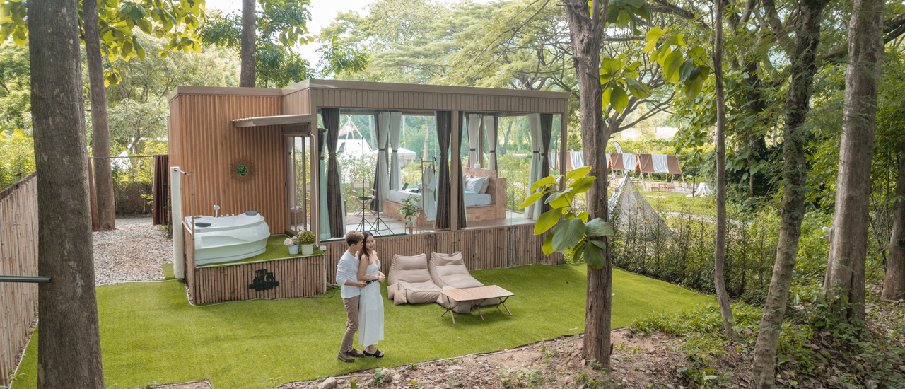 cover นอนบ้านกระจกใส ใกล้กรุงเทพ @Honeymoon Glamping เขาใหญ่