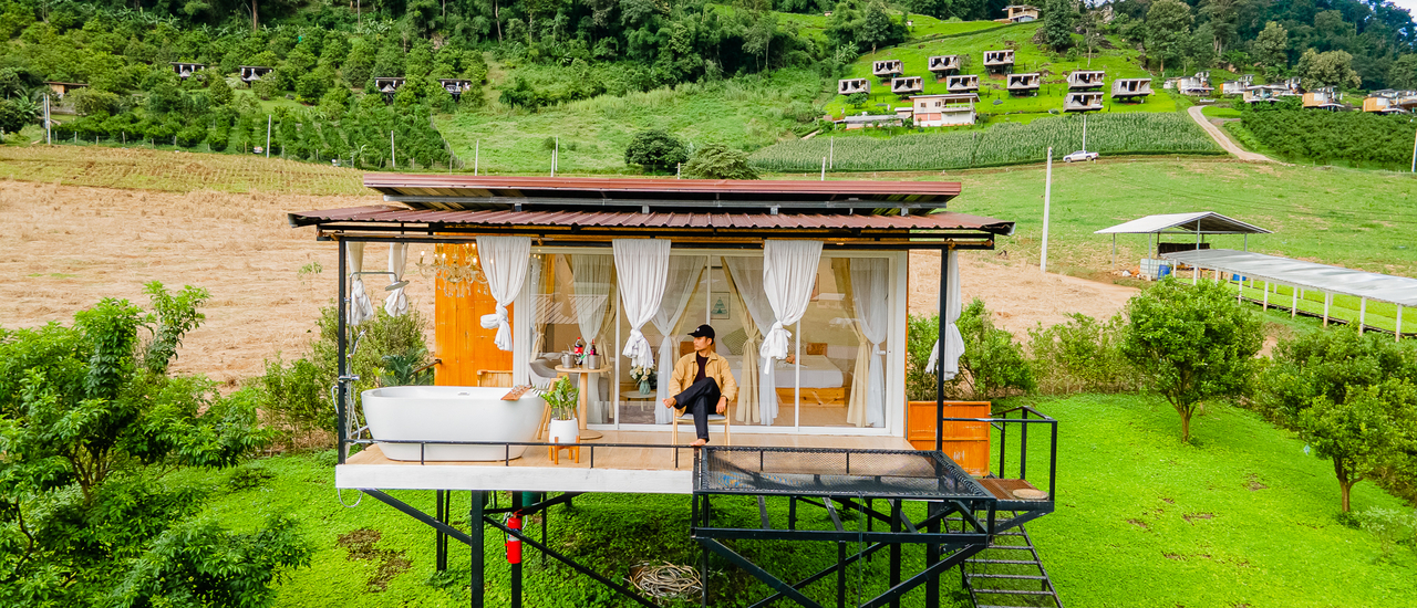 cover บ้านกระจกใส วิวสุดปัง ราคาน่าคบ แม่แตง เชียงใหม่