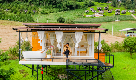 cover บ้านกระจกใส วิวสุดปัง ราคาน่าคบ แม่แตง เชียงใหม่