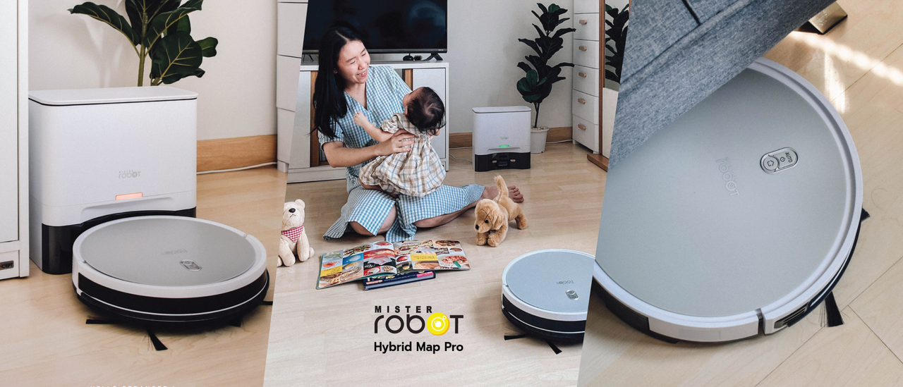cover หุ่นยนต์ดูดฝุ่น “Mister Robot รุ่น Hybrid Map Pro” ตัวช่วยคุณแม่ยุคใหม่