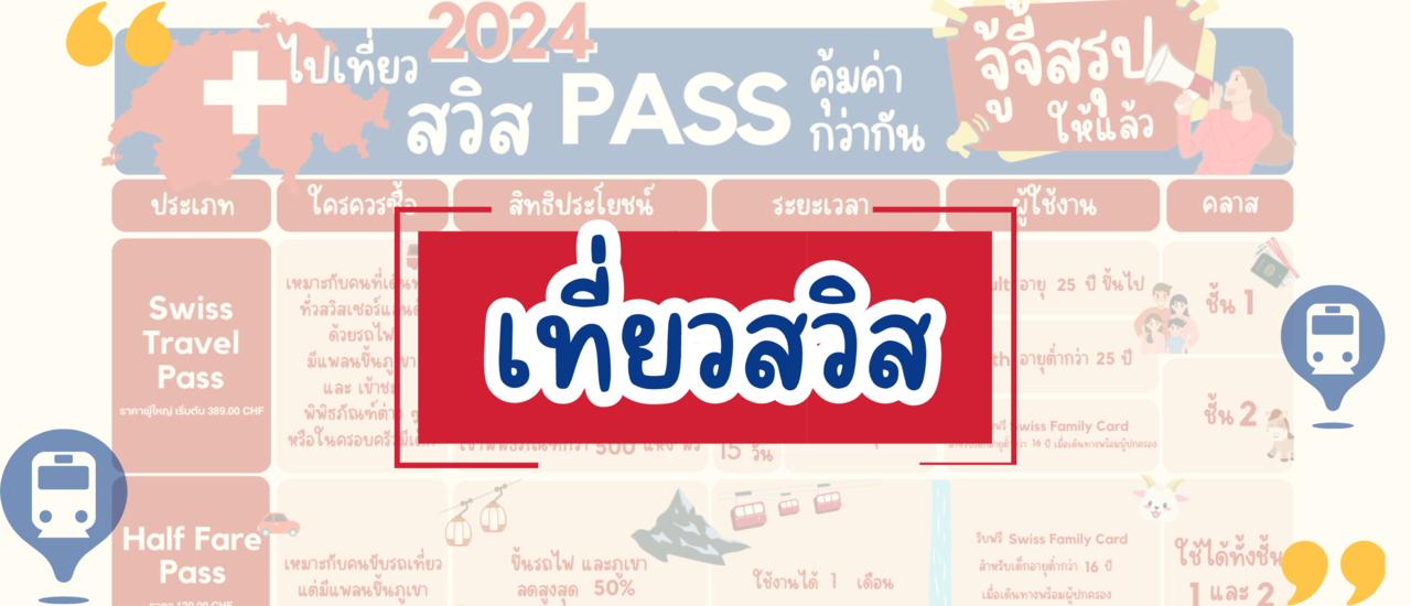 cover Swiss Travel Pass: คุ้มค่าไหม? ซื้อที่ไหน? ใครขอ Pass ฟรีได้บ้าง? เปรียบเทียบ Pass สุดคุ้ม 2024