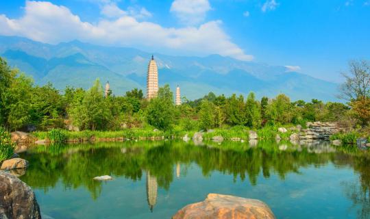 cover ...The mountains give birth to rivers, the rivers give birth to life... Erhai Lake, Cangshan Mountain and Dali Ancient City, Yunnan Province...