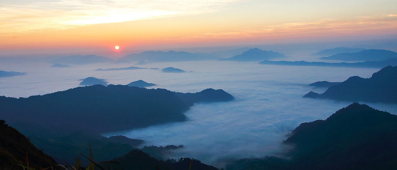 cover Two of us, three of them, three seas of fog with one rented motorcycle @ Phu Chi Fa, Phu Chi Dao, Doi Pha Tang