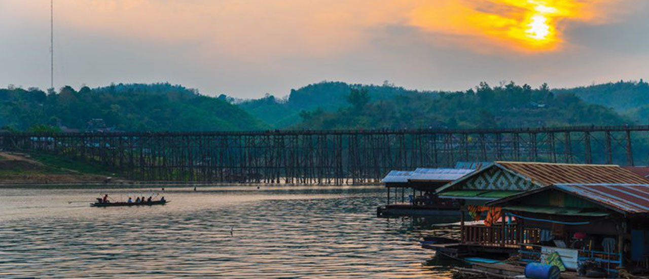 cover สะพานไม้สุดชิว วิถีชาวมอญ สังขละบุรี สะพานมอญ