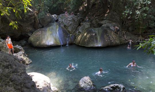 Cover +++ Erawan Waterfall 2 Days 1 Night with 1000 Baht, No Car Needed ++...