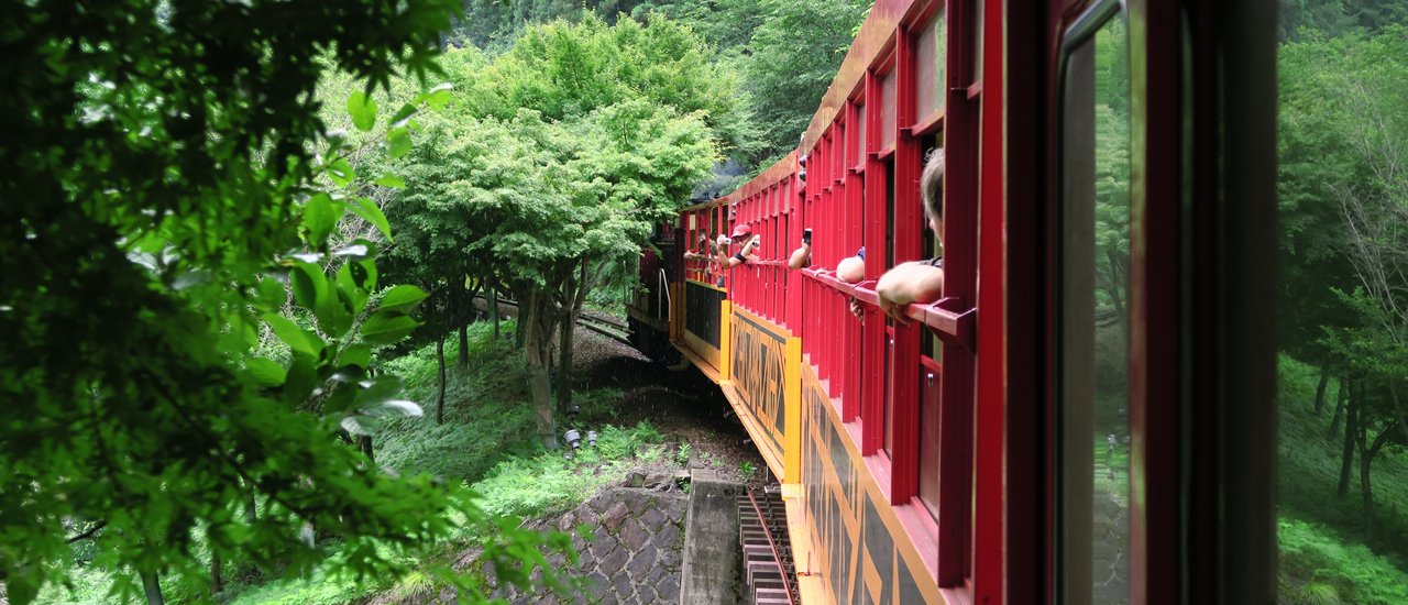 cover Romantic Train Ride on the SAGANO Railway in Arashiyama