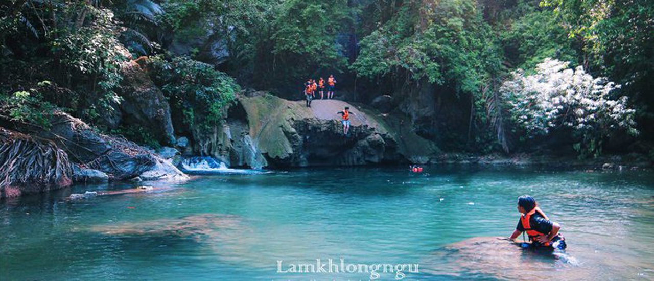 cover This Songkran, beat the heat at Lam Khlong Ngu (Waterfall) in Kanchanaburi.