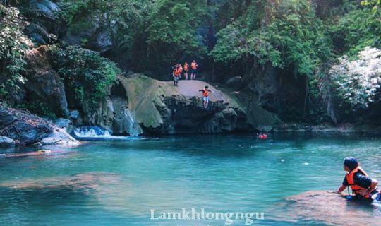 Cover This Songkran, beat the heat at Lam Khlong Ngu (Waterfall) in Kancha...