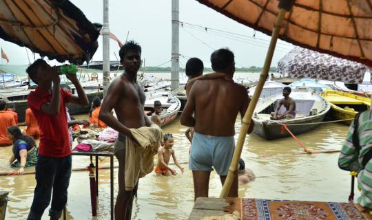 Cover Dodging Poop in India: Varanasi...