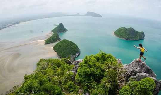 Cover Climb 3 mountains in Sam Ao District, Prachuap Khiri Khan Province....