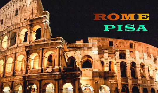 cover Rome and the Leaning Tower of Pisa