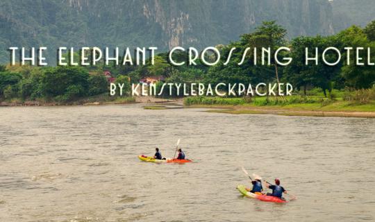 Cover The Elephant Crossing Hotel, Vang Vieng, Lao PDR....