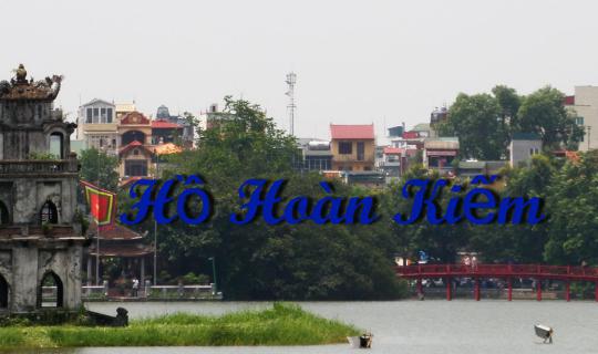 Cover Hoan Kiem Lake in the heart of Hanoi....