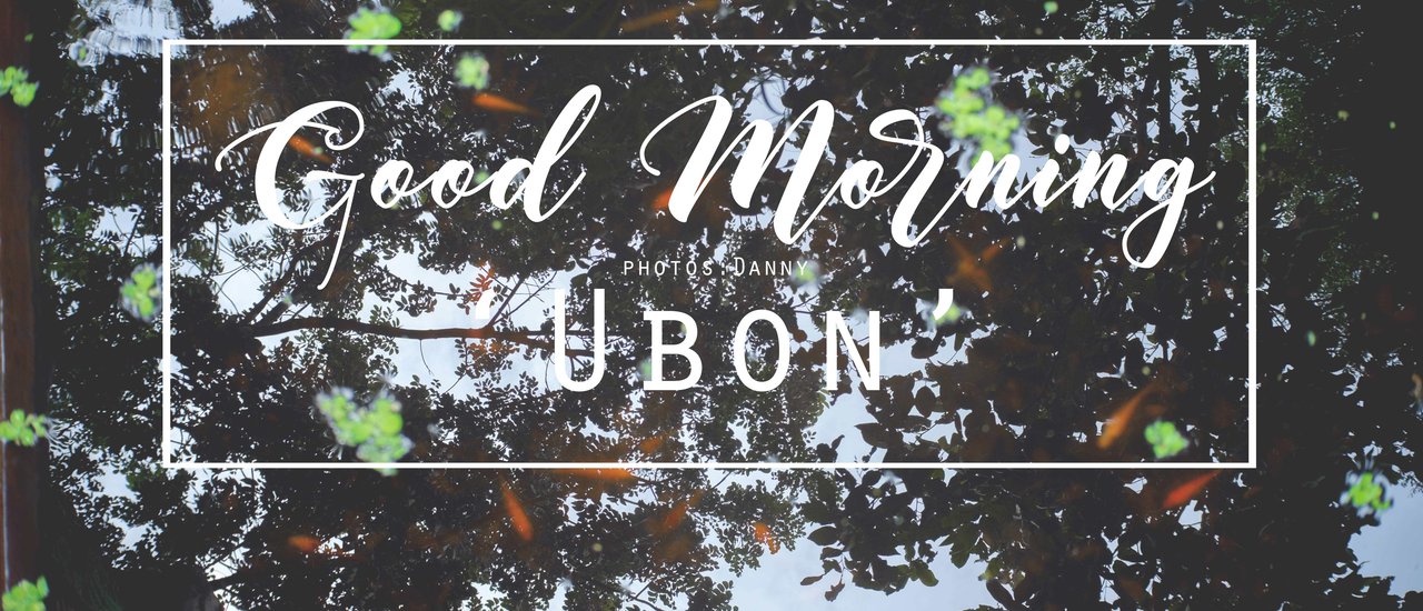 cover "GOOD MORNING UBON' เช้านี้ที่อุบลฯ" ๖ วัดใกล้บ้าน กับ เช้าวันฝนพรำ