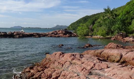 cover Pink stone is located in the Kung Kraben Wildlife Sanctuary, Chanthaburi.