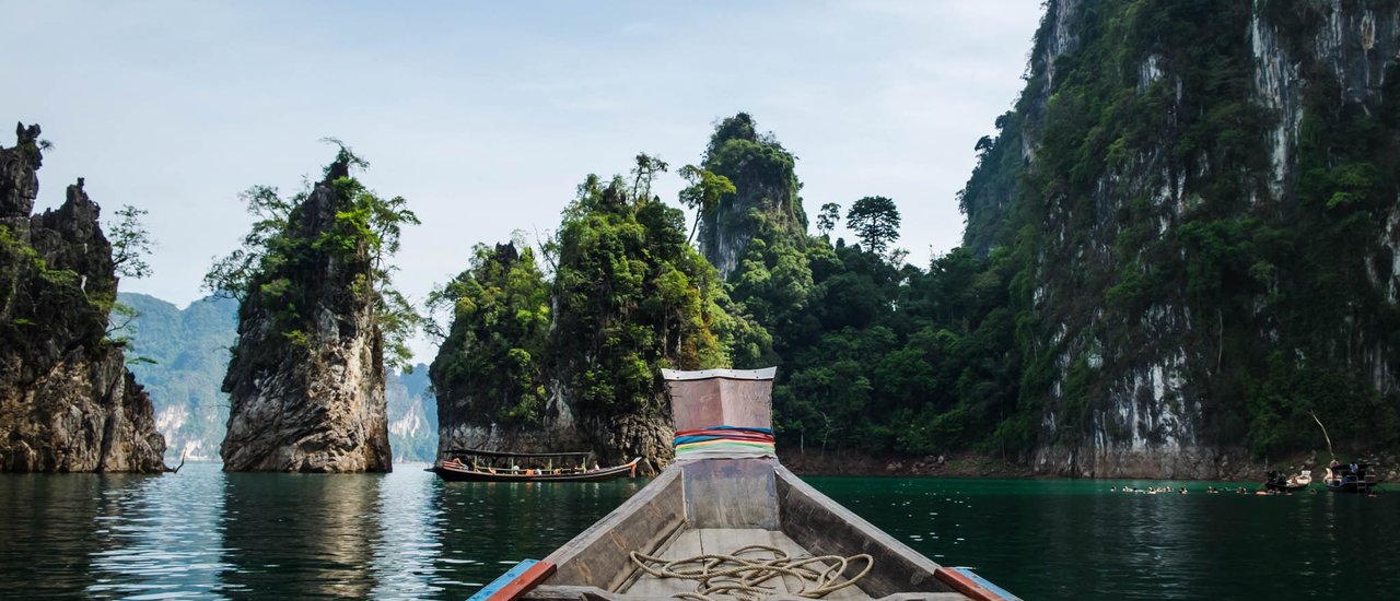 cover Touching Nature, Disconnecting from the Outside World at Khao Sok, Ratchaprapha Dam