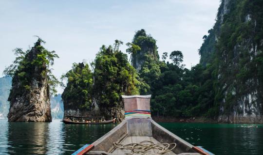 cover Touching Nature, Disconnecting from the Outside World at Khao Sok, Ratchaprapha Dam