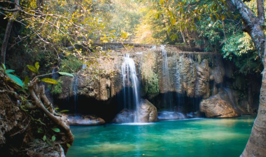 Cover One Day Backpack Trip to Erawan Waterfall, Kanchanaburi...