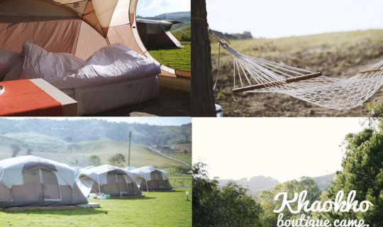 Cover Let's go camping at Khao Kho Boutique Camp, where you can sleep with...