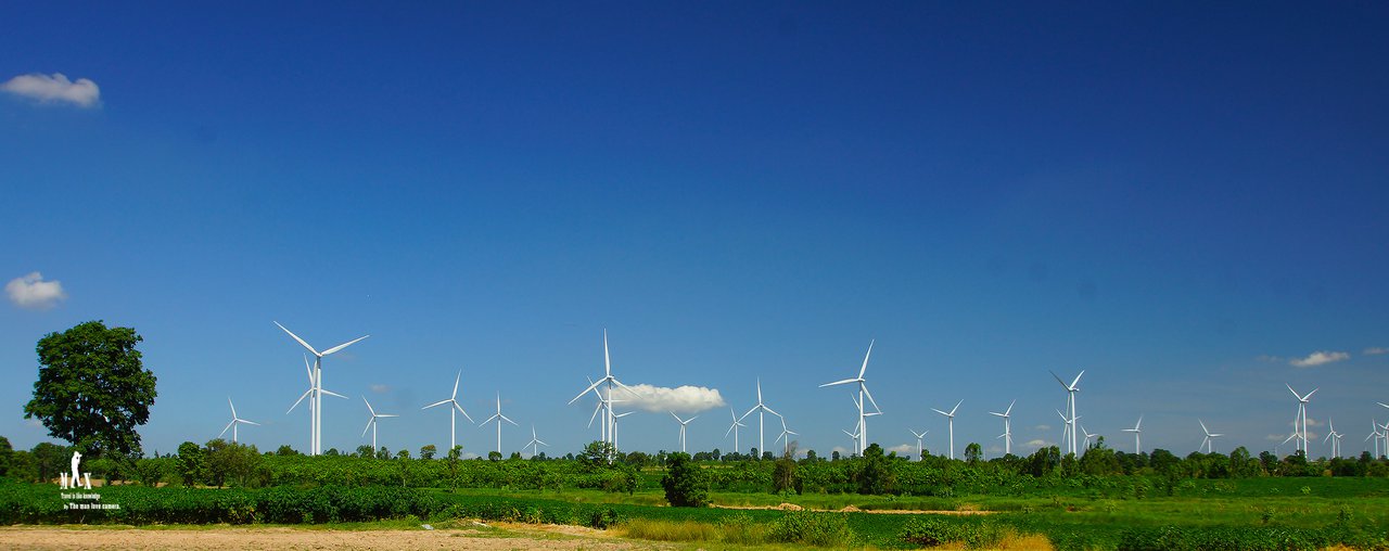 cover Wind turbine, Ban Huai Bong, Dan Khun Thot District, Nakhon Ratchasima Province