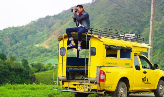 Cover The Staircase Waterfall at Ban Pa Bong Piang, Mae Chaem District, Ch...