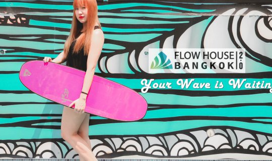 Cover Flow House Bangkok: Beach Club Vibes and Epic Surfing in the Heart o...