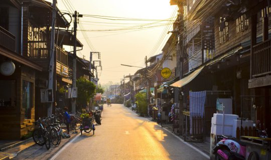 Cover We love..Chiang Khan..Loei..(Can I backpack alone?)..With 226 baht, ...