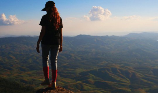 cover Volunteer for Dad's Good Deeds, Hiking in Phu Bak Dai, Building a Firebreak