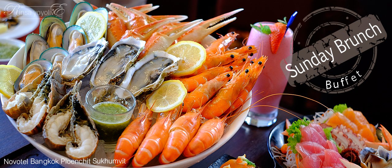 cover Eat More, Enjoy More! Sunday Brunch Buffet @ Novotel Bangkok Ploenchit Sukhumvit
