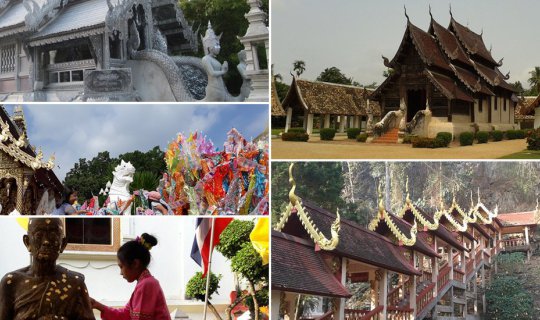 cover 5 Stunning Temples in Chiang Mai, Thailand ^^: The first silver ubosot in the world, a model temple of Rajapruek Royal Park, a temple that preserves the beauty of Lanna art, and a cave temple hidden in the Lamnao forest.