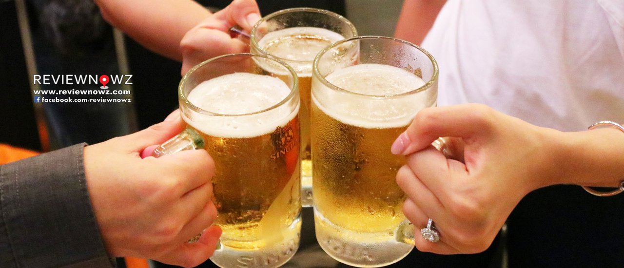 cover Where to go! Hipster Night Beer Buffet 399 or cocktails 100 baht per glass at element, Amara Bangkok.