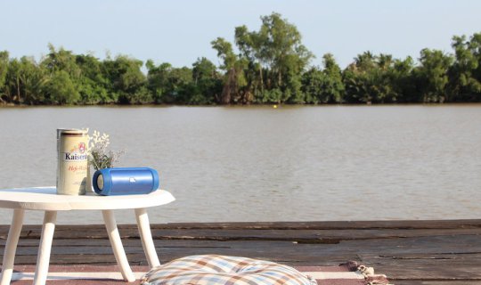 cover "River Breeze" by the Bang Pakong River, the ultimate chill spot!