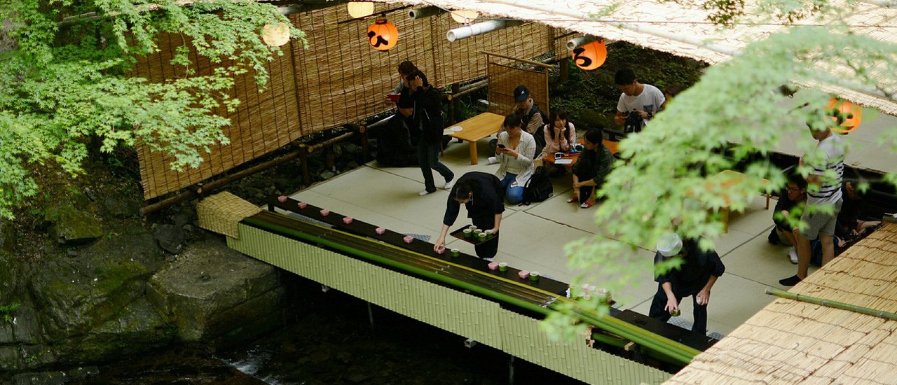 cover First Time Trying Bamboo Cylinder Somen Noodles at Kibune, Kyoto for a Summery Japanese Experience