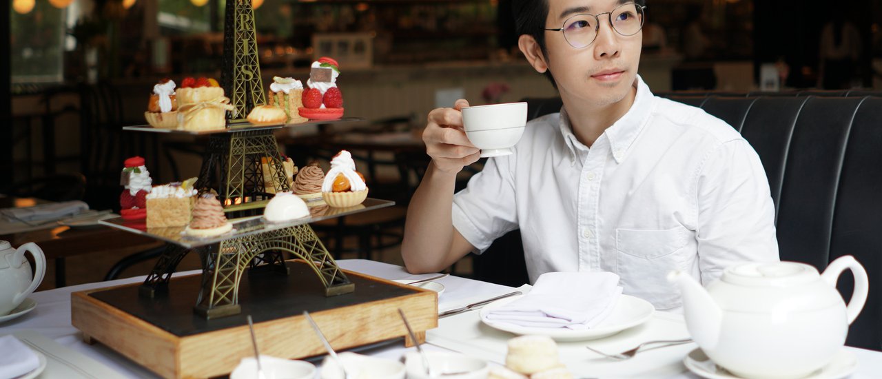 cover 'Voyage à Paris' Afternoon Tea at Cafe Claire, Oriental Residence
This translates to:
'Parisian Journey' Afternoon Tea at Cafe Claire, Oriental Residence