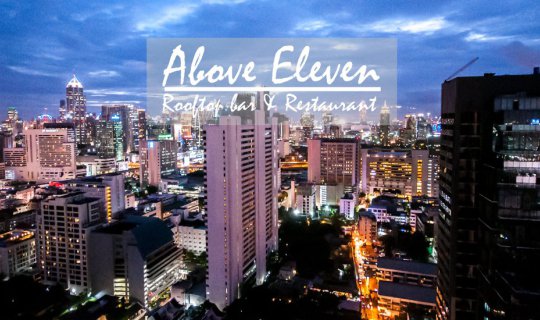 Cover Immerse yourself in the rooftop atmosphere at night @ Above Eleven....