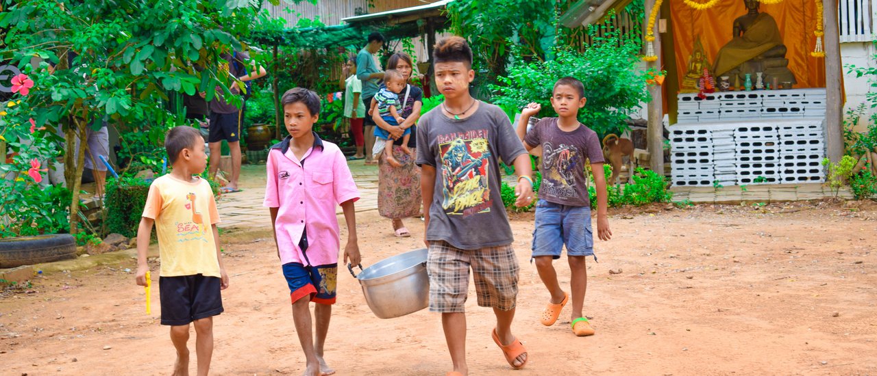 cover Carrying Backpacks for Volunteers (For Our Younger Siblings)...At...Ban Pa Ka-e Nyao Village, Phetchaburi Province (Remote, but Our Hearts Are Not Far Apart)