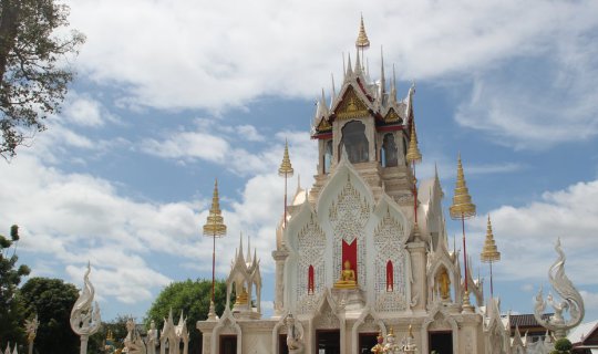 Cover Visiting Temples in Phetchaburi Province 
This phrase translates to...
