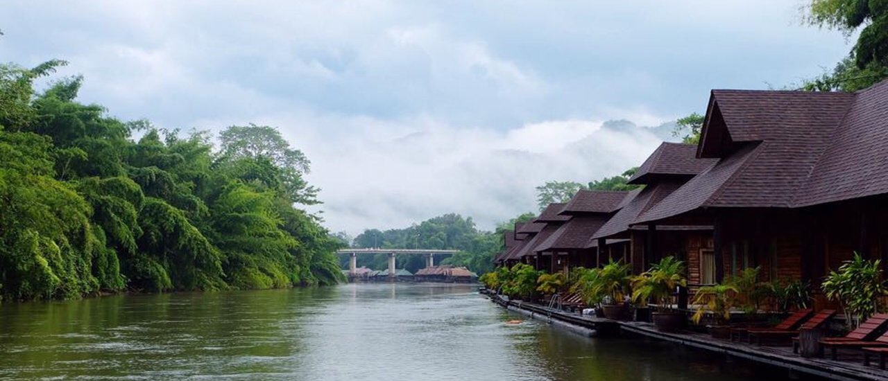 cover "With just a thousand baht per person, you can relax by the river at Sai Yok View in Kanchanaburi. You can also visit the giraffe at Safari Park..."