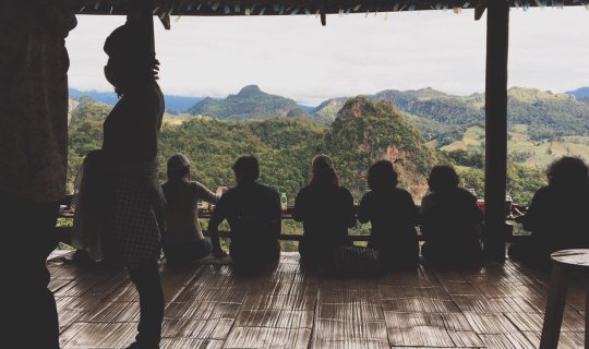 cover Hanging Leg Noodles at Ja Bo, Pang Ma Pha, Mae Hong Son