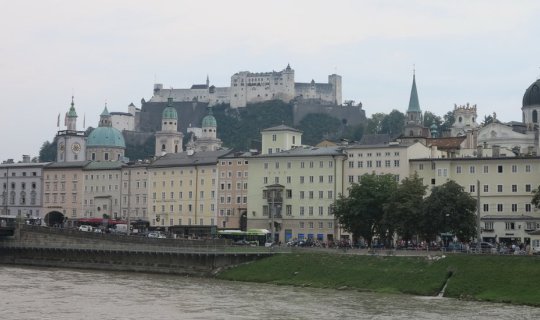 Cover Stroll through the enchanting atmosphere of Salzburg, Austria, a cit...