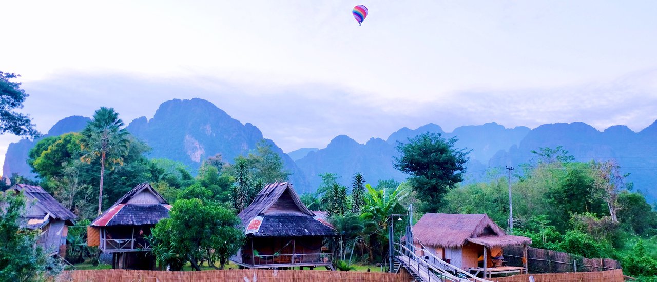 cover Jompalav Bungalow: Relax and watch hot air balloons in Vang Vieng