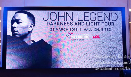 Cover John Legend's first concert in Thailand is now on sale....