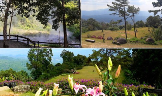 Cover Soak in the boiling hot spring at Pong Deur, explore Huai Nam Dang o...