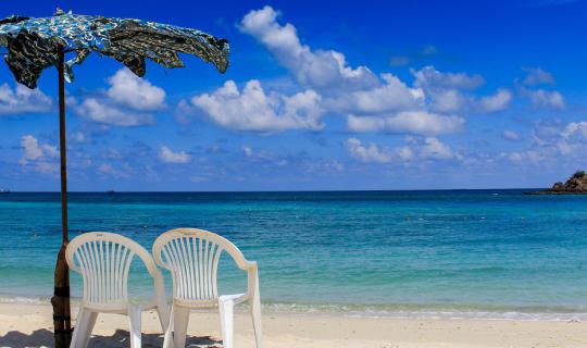 cover Goodbye summer with the beautiful beach at "Samaesan Island", Sattahip