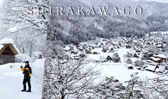 Cover Journey to the Snowy Fairytale Village of Shirakawago...