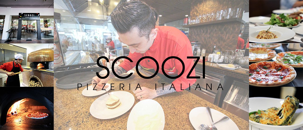 cover Charcoal-fired pizza with 8 new toppings at Scoozi Pizzeria Italiana.