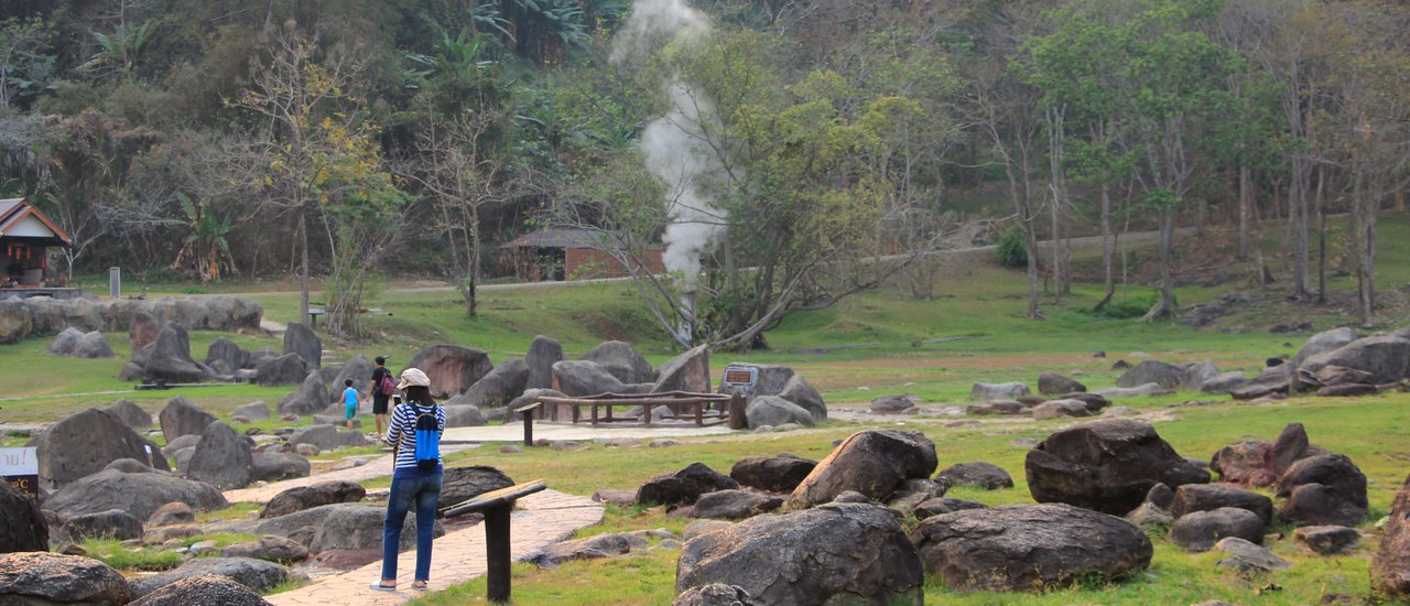 cover Soak in hot spring water, onsen style, at Fang Hot Spring.